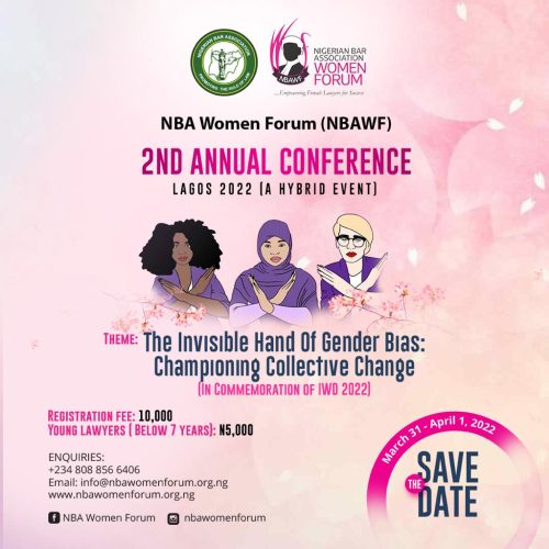 31 Mar – 1 Apr. 2022, NBA Women Forum 2nd Annual Conference 2022