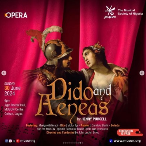 30 June. 2024, Dido and Aeneas By Henry Purcell