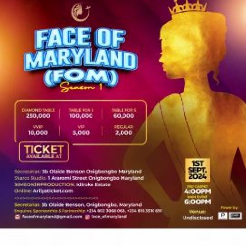 01 Sep. 2024, Face Of Maryland (FOM) Season 1