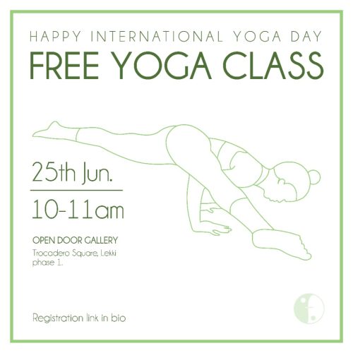 25 – 26, Jun. 2022, Free Yoga Class