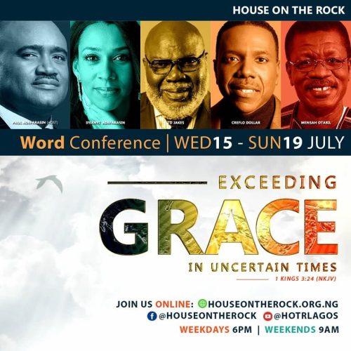 15 -19 Jul. 2020, Exceeding Grace In Uncertain Times