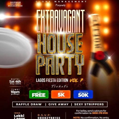 04 May. 2024, Extravagant House Party