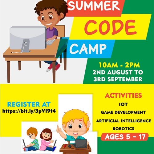 02 Aug. – 03 Sep. 2021, iSPACE Summer Code Camp