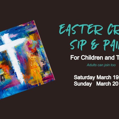 EASTER CROSS - SIP AND PAINT