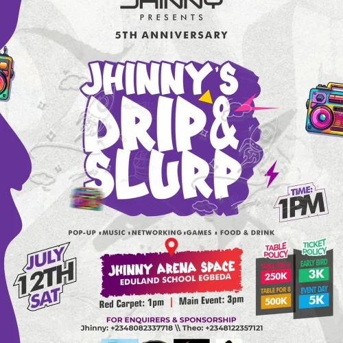 12 Jul. 2025, Jhinny’s Drip & Slurp