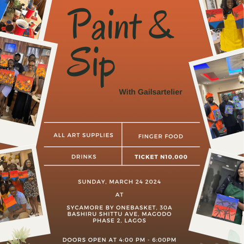 24 March. 2024, Sip & Paint with Gailsartelier