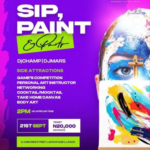 21 Sep. 2024, Sip, Paint and Party