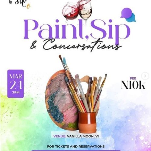 24 April. 2024, Paint Sip and Conversations