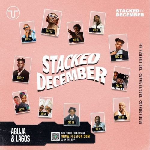 23 – 27 Dec. 2023, Stacked Decemeber – Abuja & Lagos