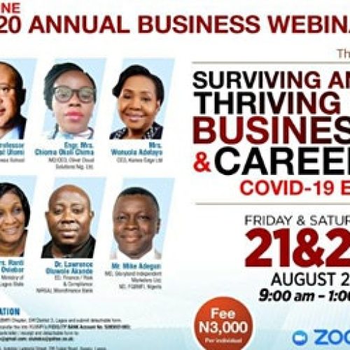 21 – 22 Aug. 2020, Surviving and Thriving in Business and Career: COVID’19 Era