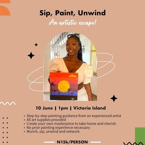 10 June. 2023, Sip, Paint & Unwind!