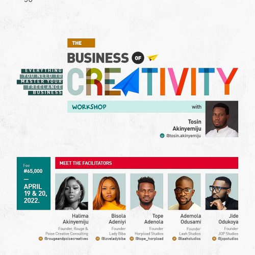 19 Apr. 2022, The Business Of Creativity Workshop