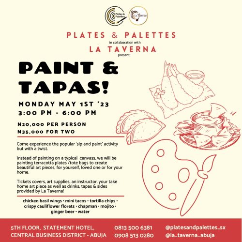 01 May. 2023, Paint & Tapas – Abuja